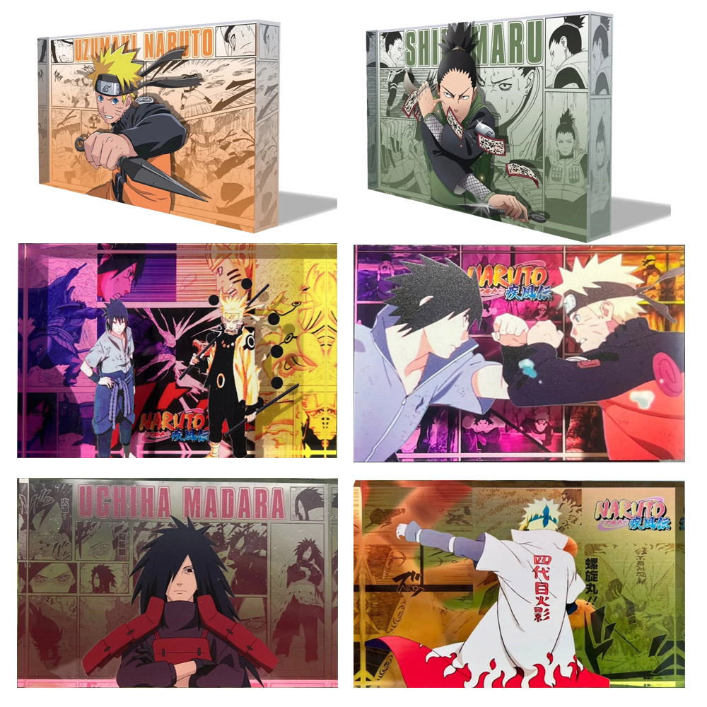 Board Game Naruto - Naruto menino diy cartão colecionável tijolos