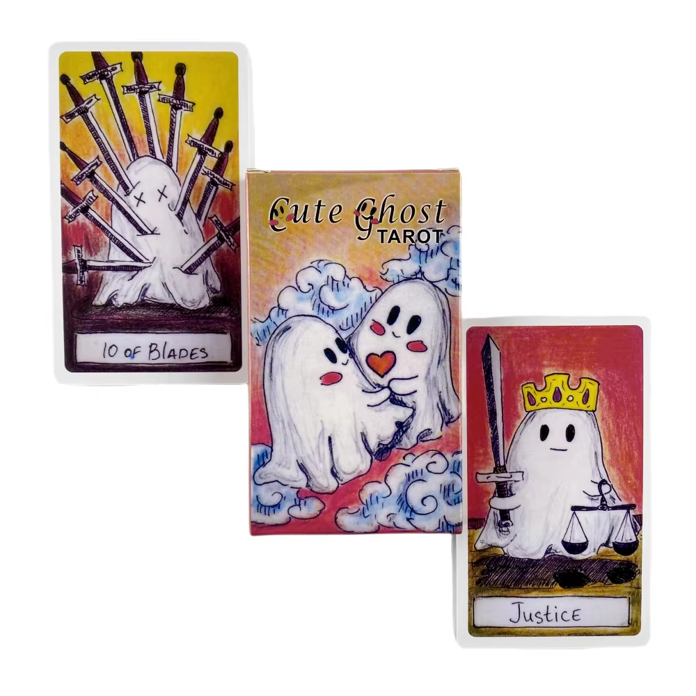 Board Game Master - Baralho de tarô fantasma fofo, conjunto