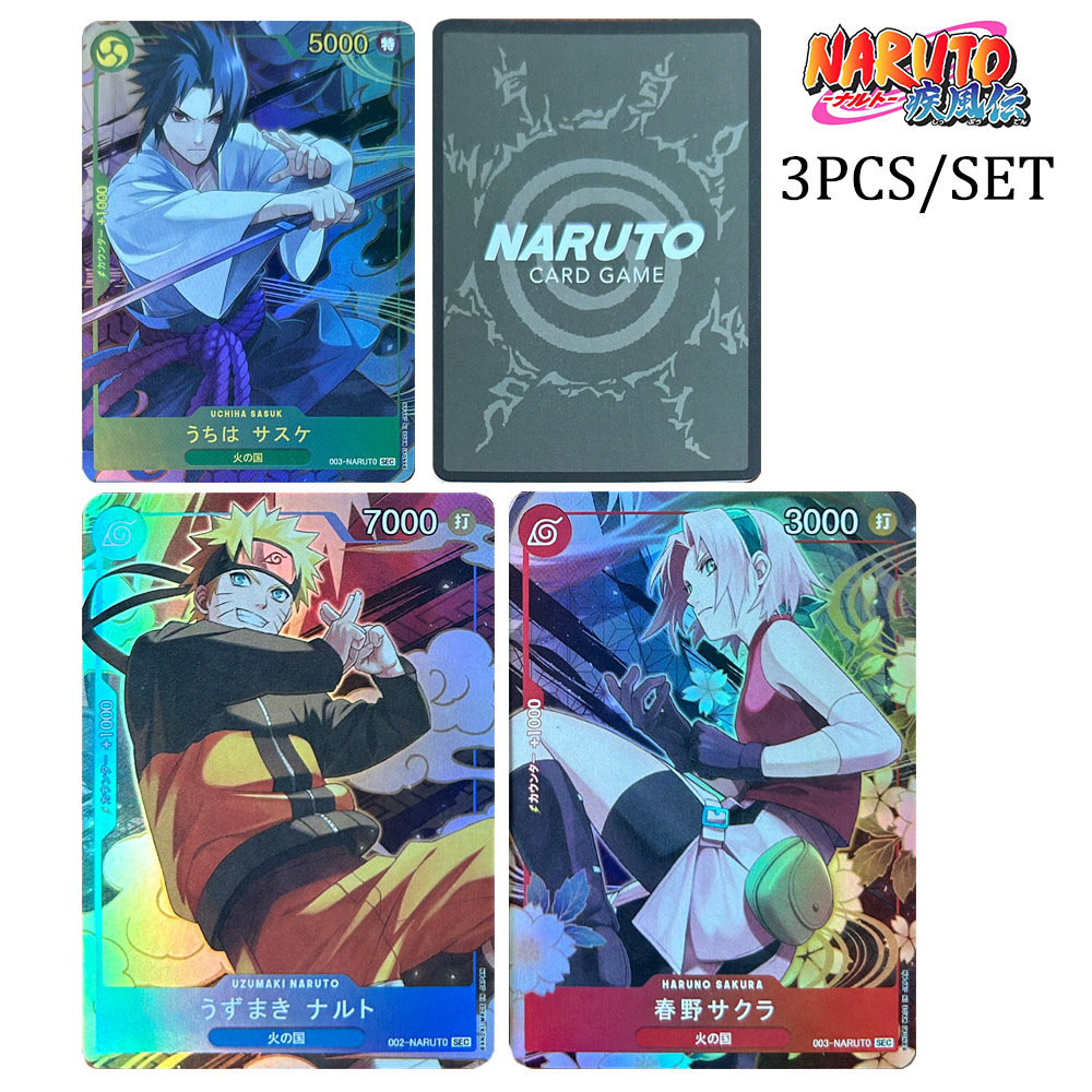 Board Game Naruto - Naruto Refraction Glitter Texture Cartas colecionáveis,