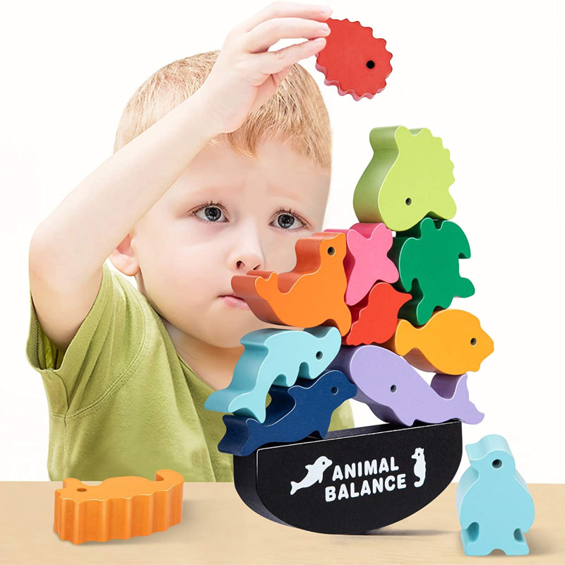 Board Game For 6 Years Old - Novas crianças montessori blocos de equilíbrio