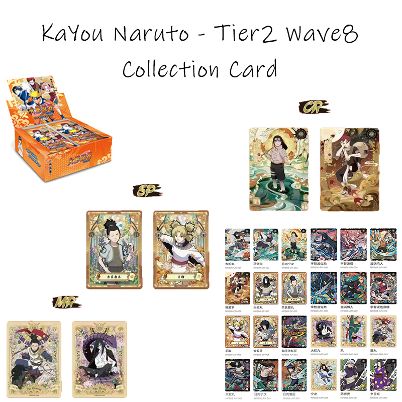 Board Game Naruto - Cartas Colecionáveis KAYOU Naruto - Tier2