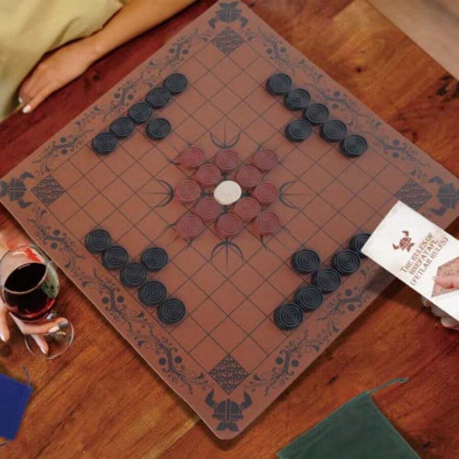 Board Game Vikings - HNEFATAFL: Jogo de Tabuleiro de Xadrez