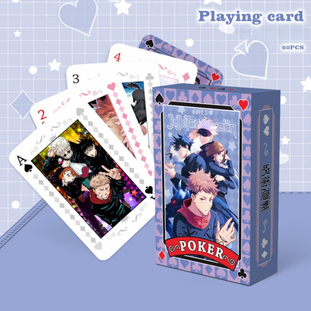 Board Game Naruto - Brinquedo de Anime Jujutsu Kaisen, Cartas