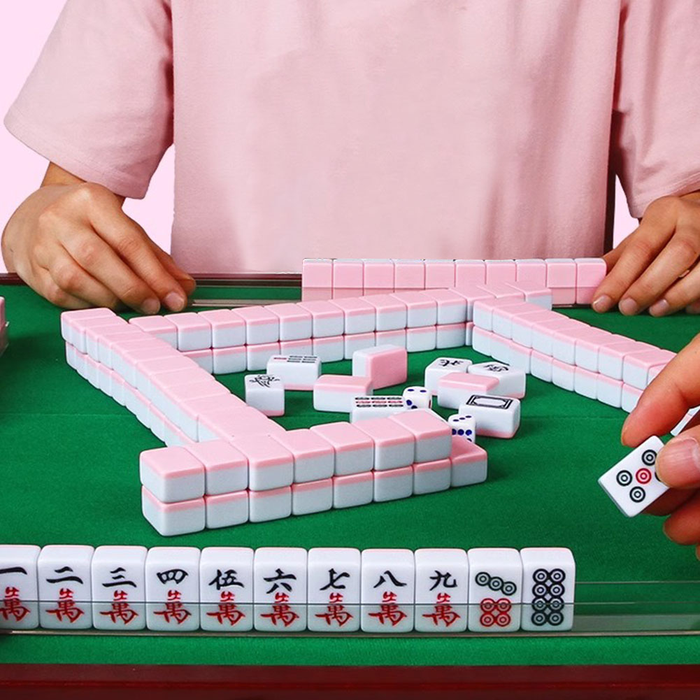 Board Game Mahjong - Mini mahjong chinês tradicional jogo de