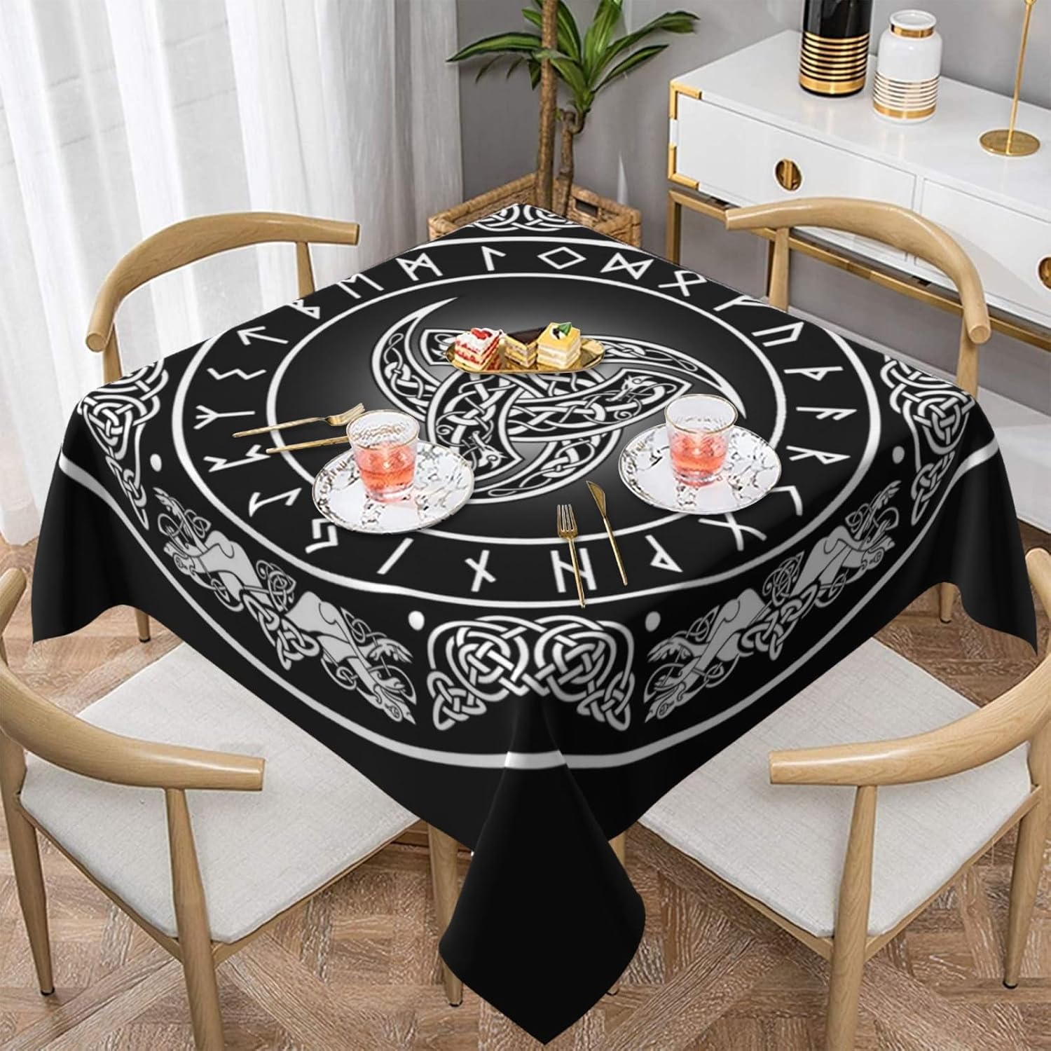 Board Game Vikings - Toalha de mesa retangular estilo viking,