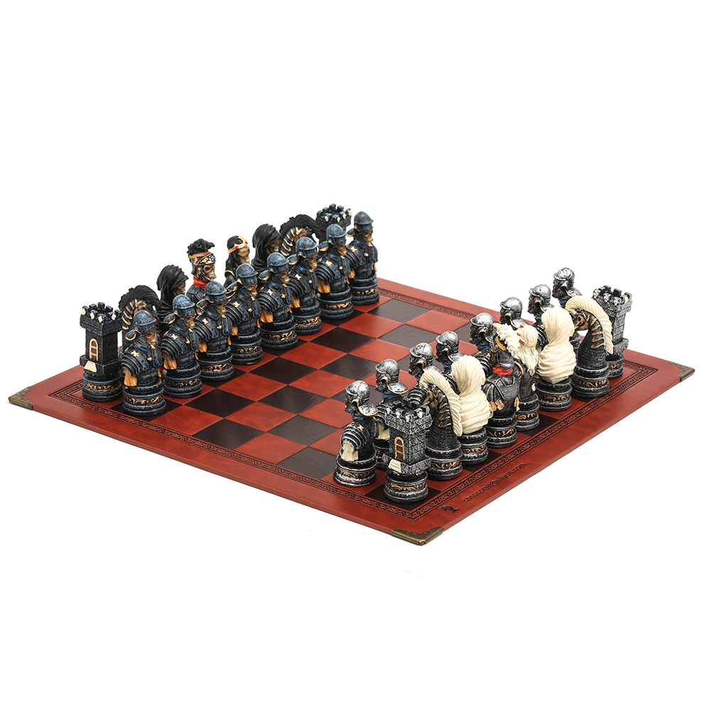 Horror Theme Chess com couro g - Yearbook Board Game Theme avaliação e preço