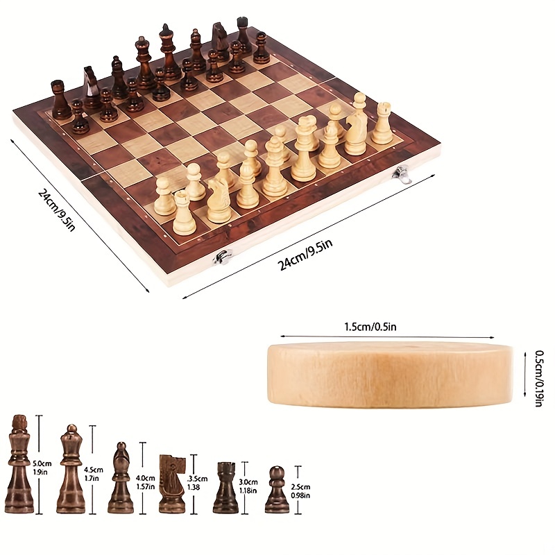Tabuleiro de xadrez 3 em 1, ta - Board Game Zenith avaliação e preço