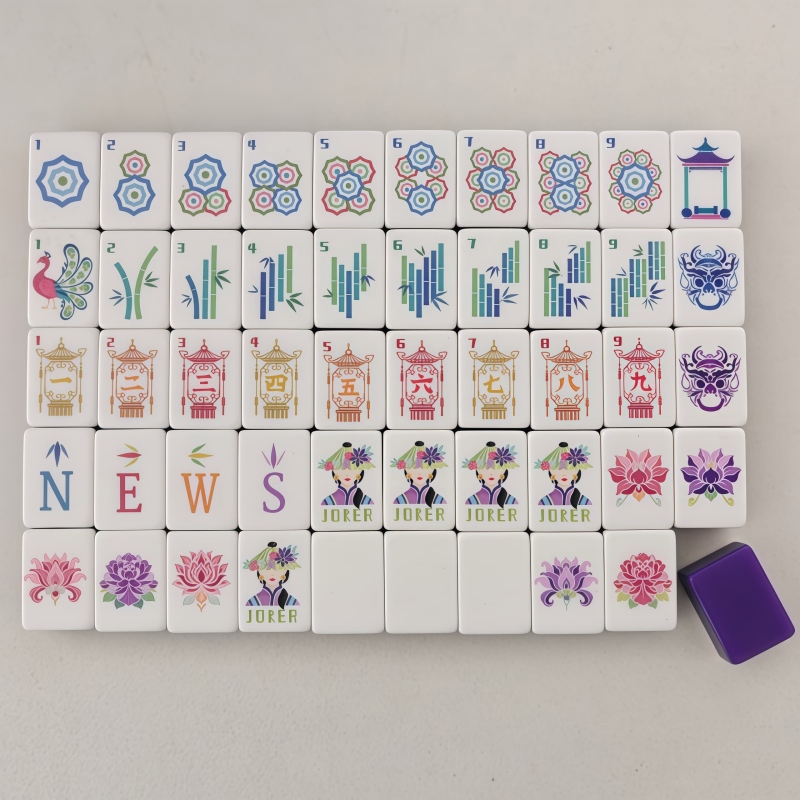 Novo Conjunto de Mahjong Acríl - Board Game Mahjong avaliação e preço