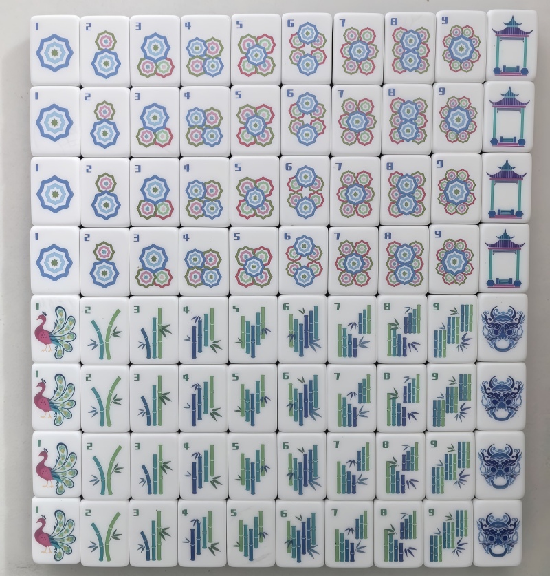 Novo Conjunto de Mahjong Acríl - Board Game Mahjong avaliação e preço