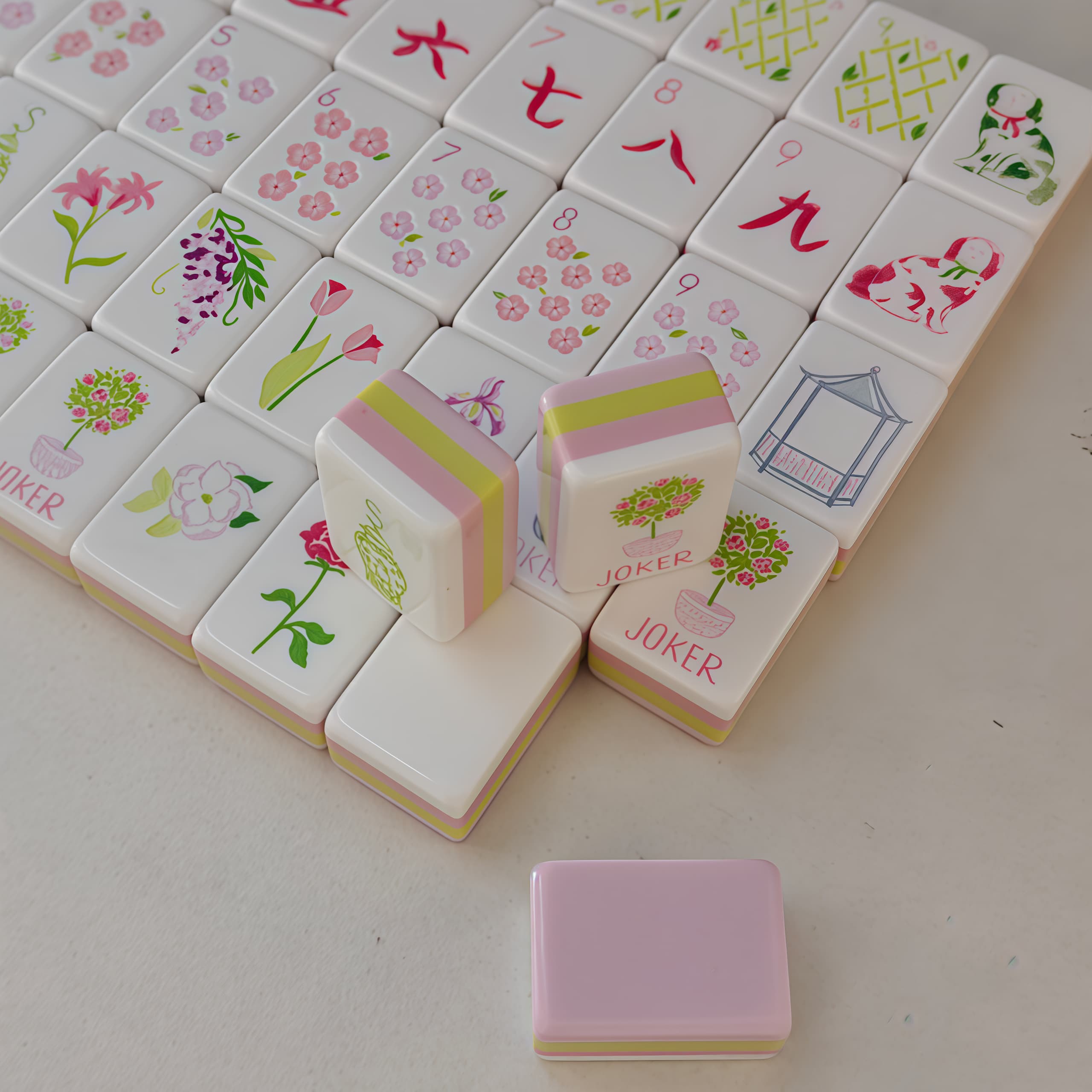 Conjunto de Mahjong Americano  - Board Game Mahjong avaliação e preço