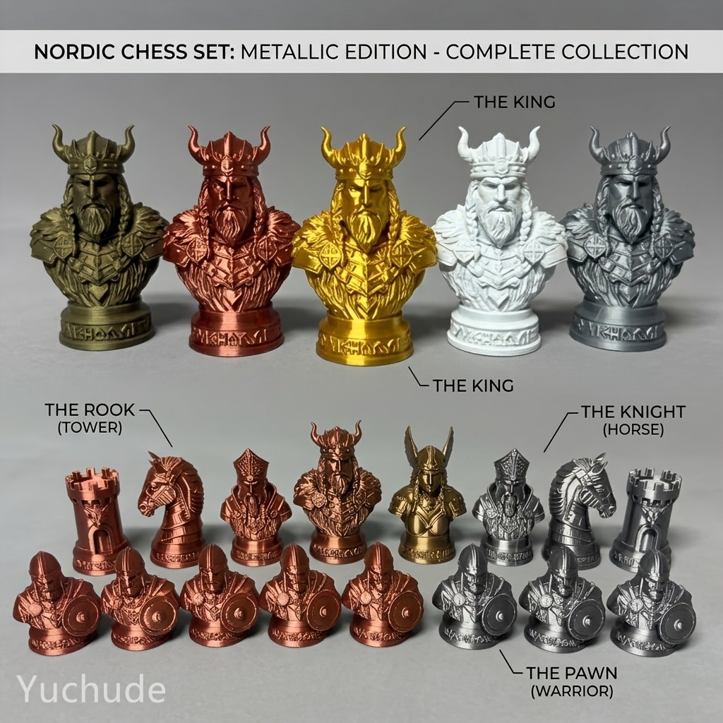 Peças de Xadrez Viking Impress - Board Game Vikings avaliação e preço