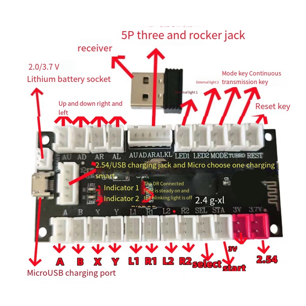 L77A 2.4G Wireless Zero Delay  - Board Game Pc avaliação e preço