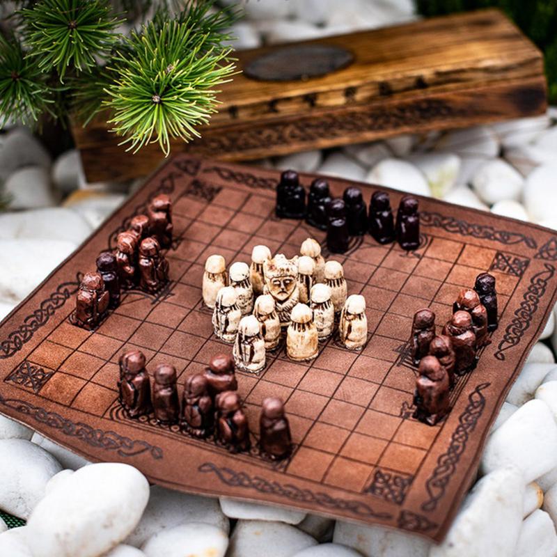 Tradicional jogo de xadrez vik - Board Game Vikings avaliação e preço