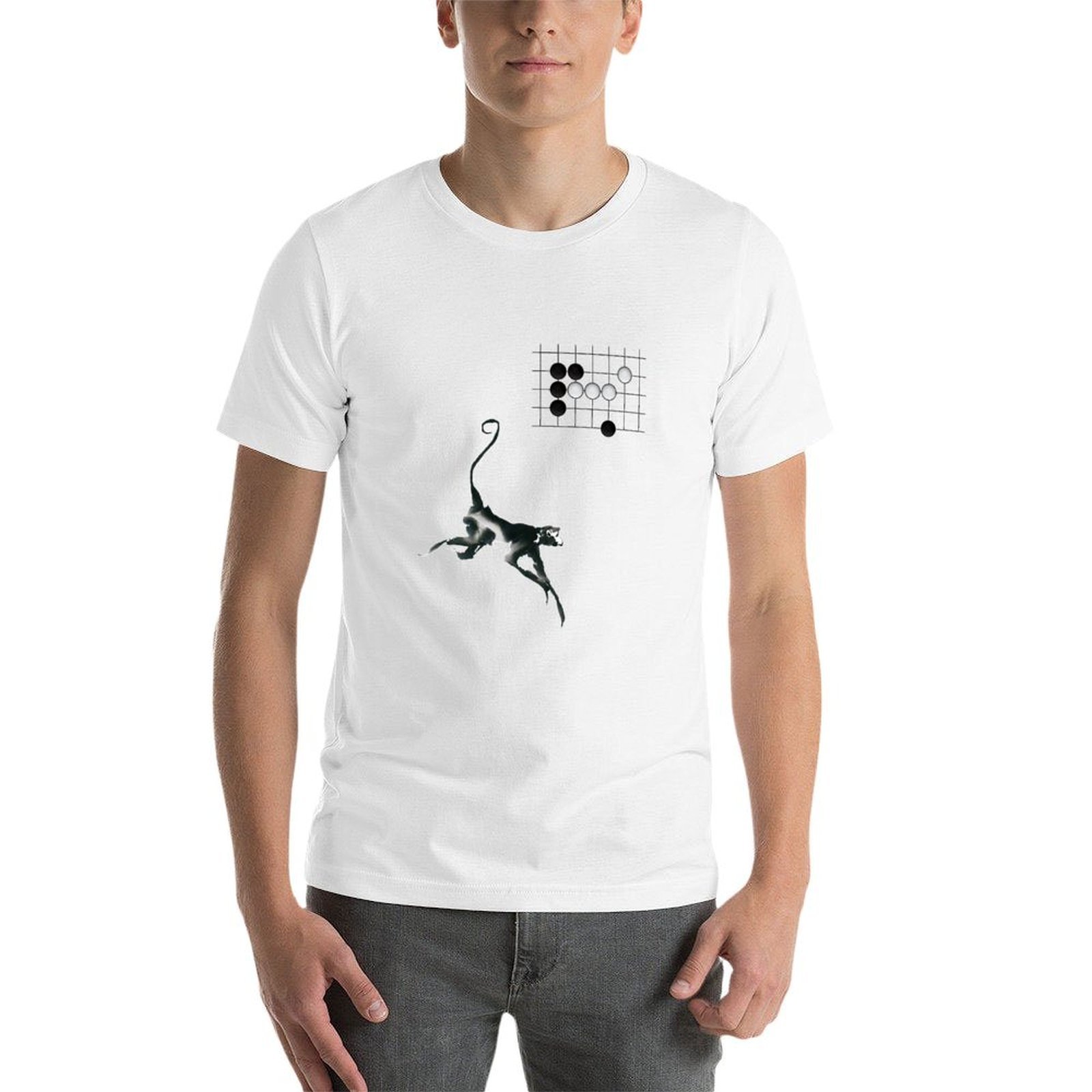 Camiseta Monkey Jump - Weiqi G - Board Game Go avaliação e preço