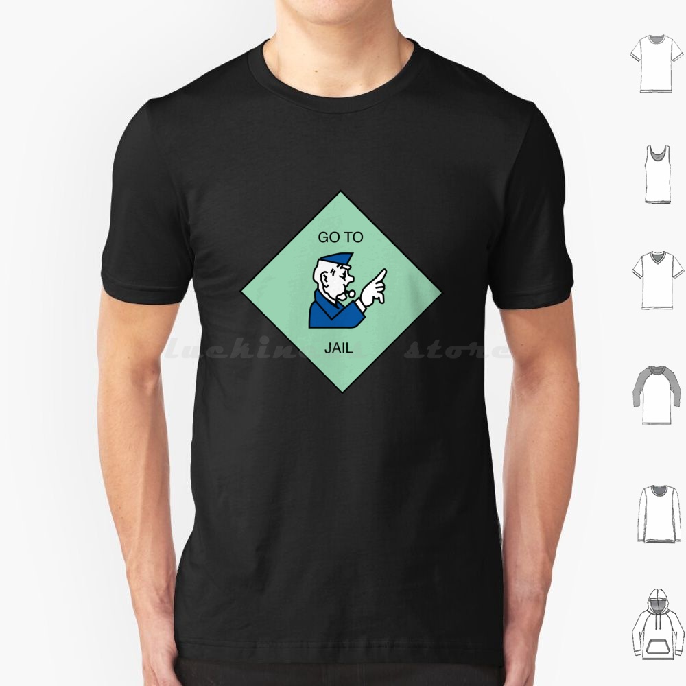 Camiseta Go To Jail de Algodão - Board Game Go avaliação e preço