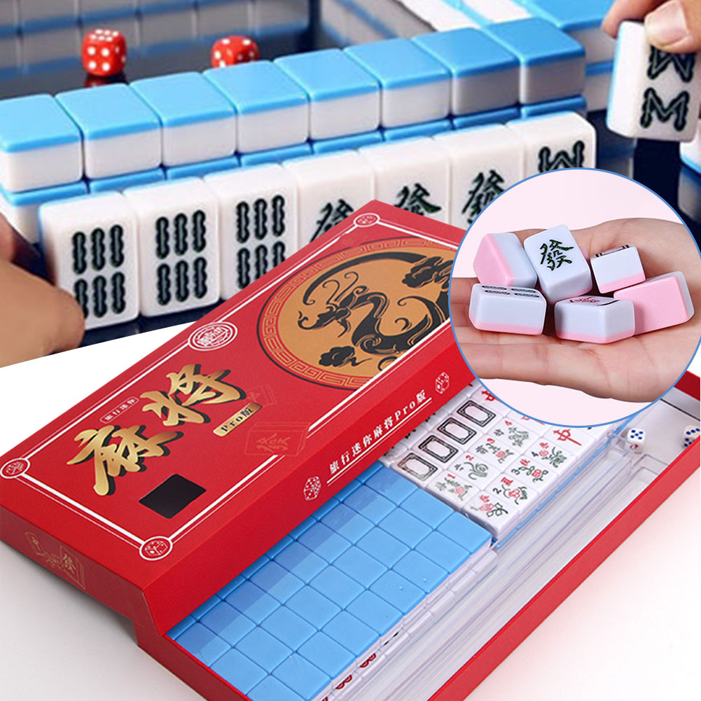 Mini mahjong chinês tradiciona - Board Game Mahjong avaliação e preço